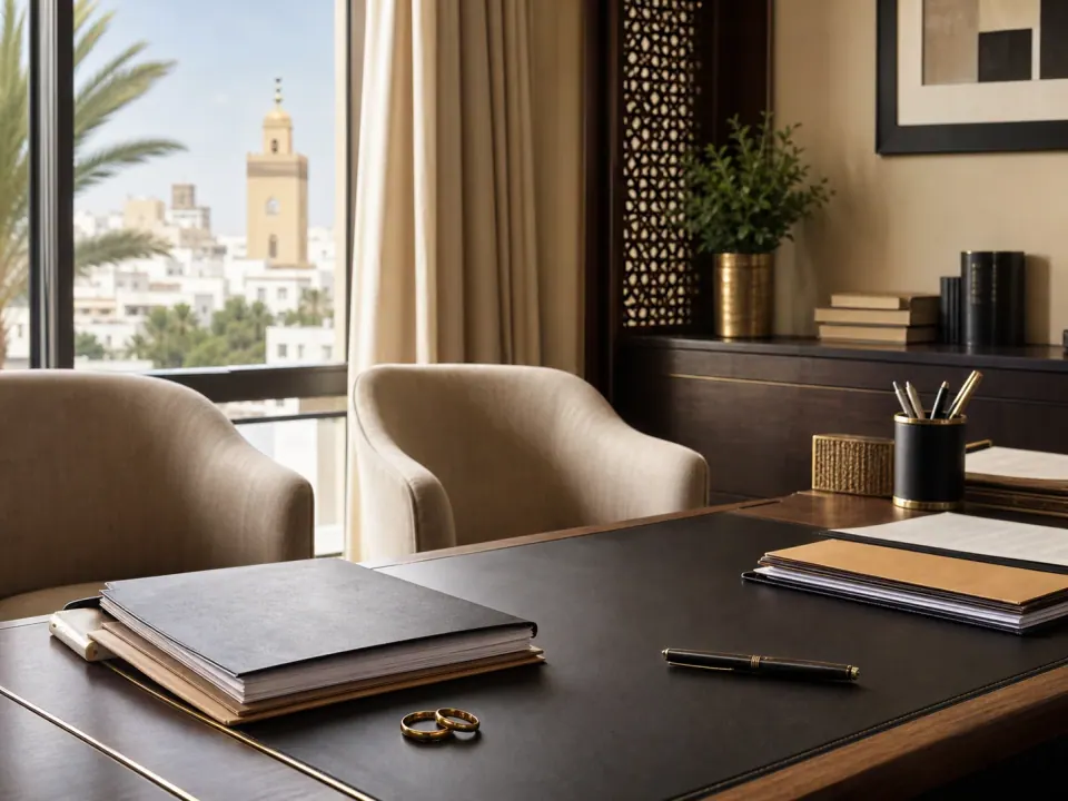 Family-law file in a Moroccan law office