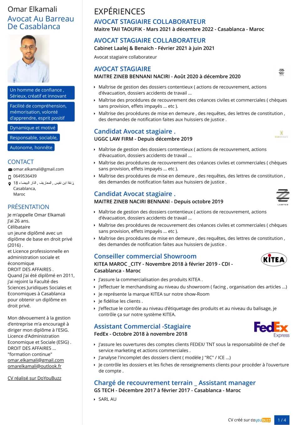 Omar Elkamali’s CV